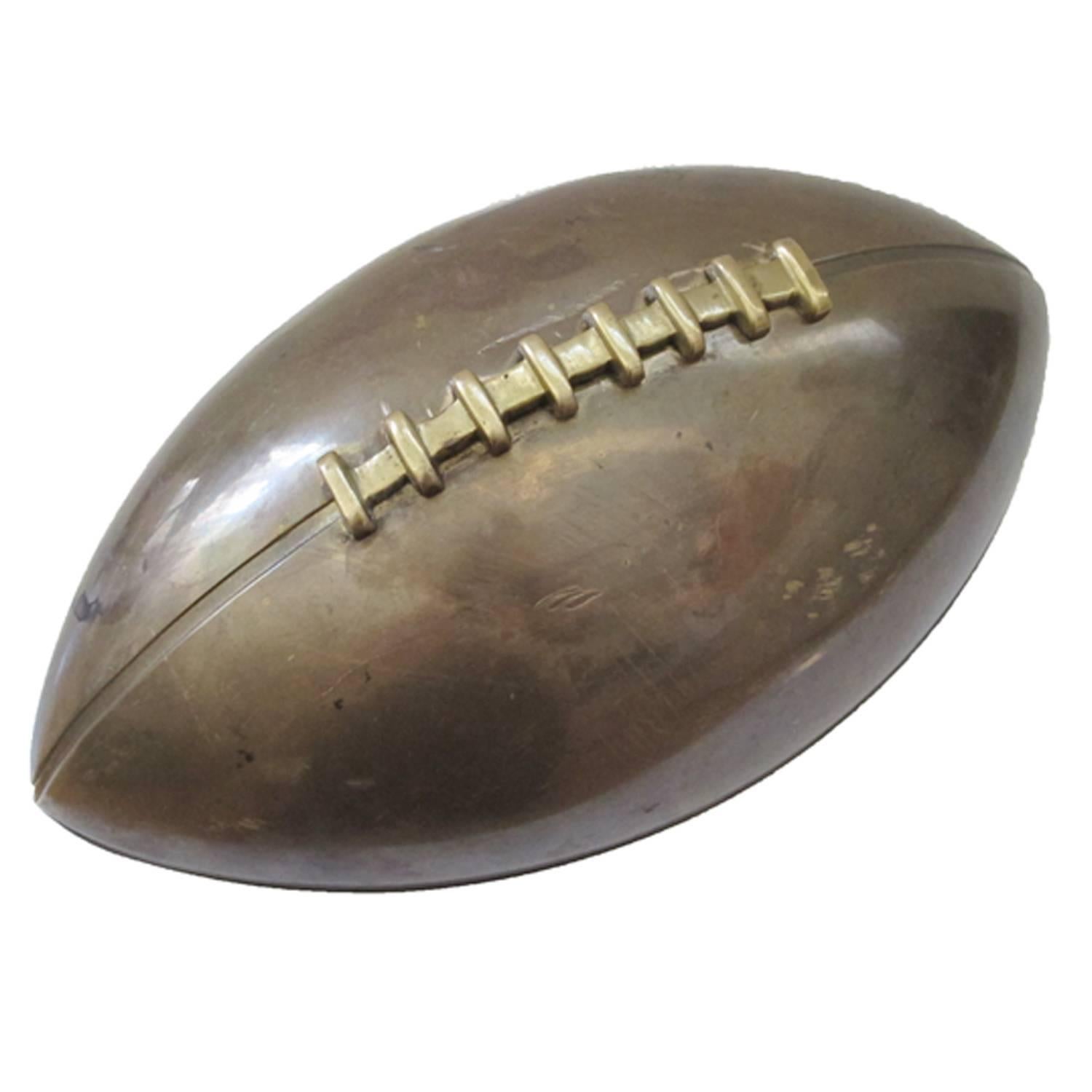 Late 20th Century Bronze Football
