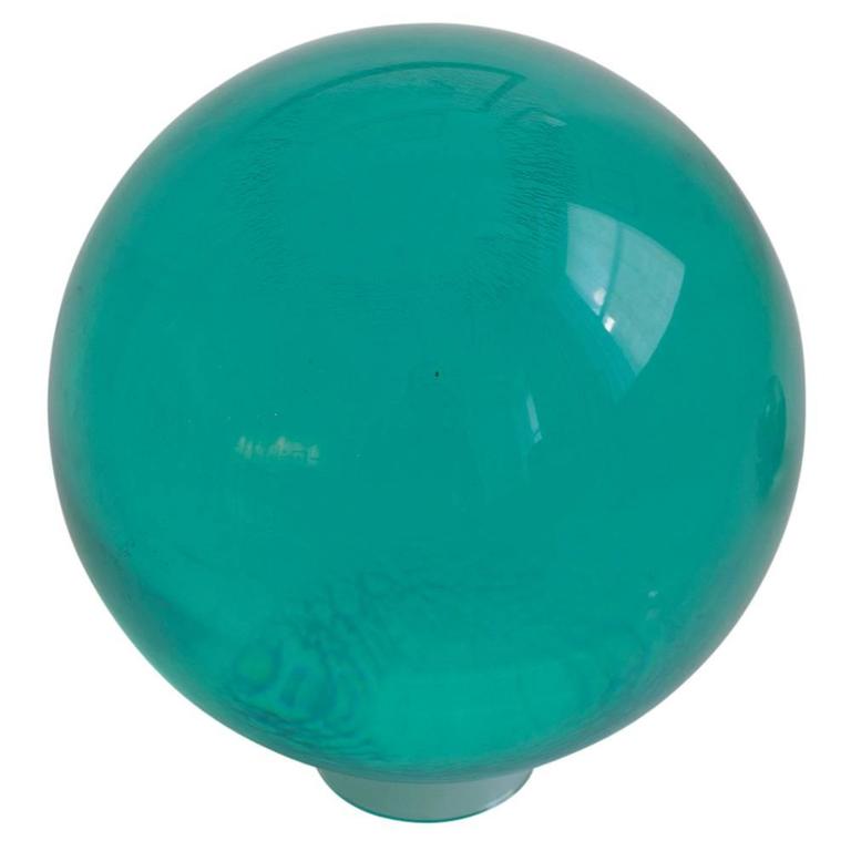 Acrylic Bowling Ball Lucite by Mark X Emerald Green Undrilled, USA
