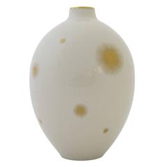 Rosenthal Porcelain Vase Gold Starburst, Germany, Signed 1940s 10