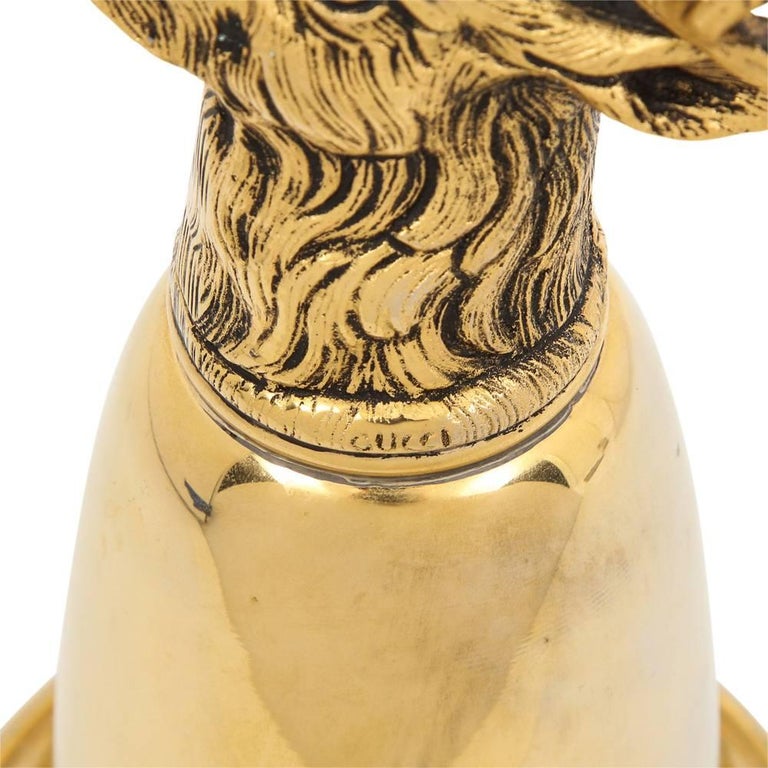 Gucci Stag Cup, Brass Signed 3
