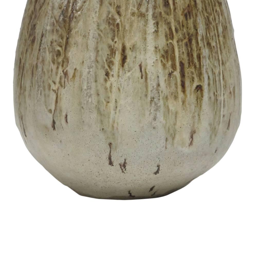 American Studio Pottery Vase, Earth Tones, Signed