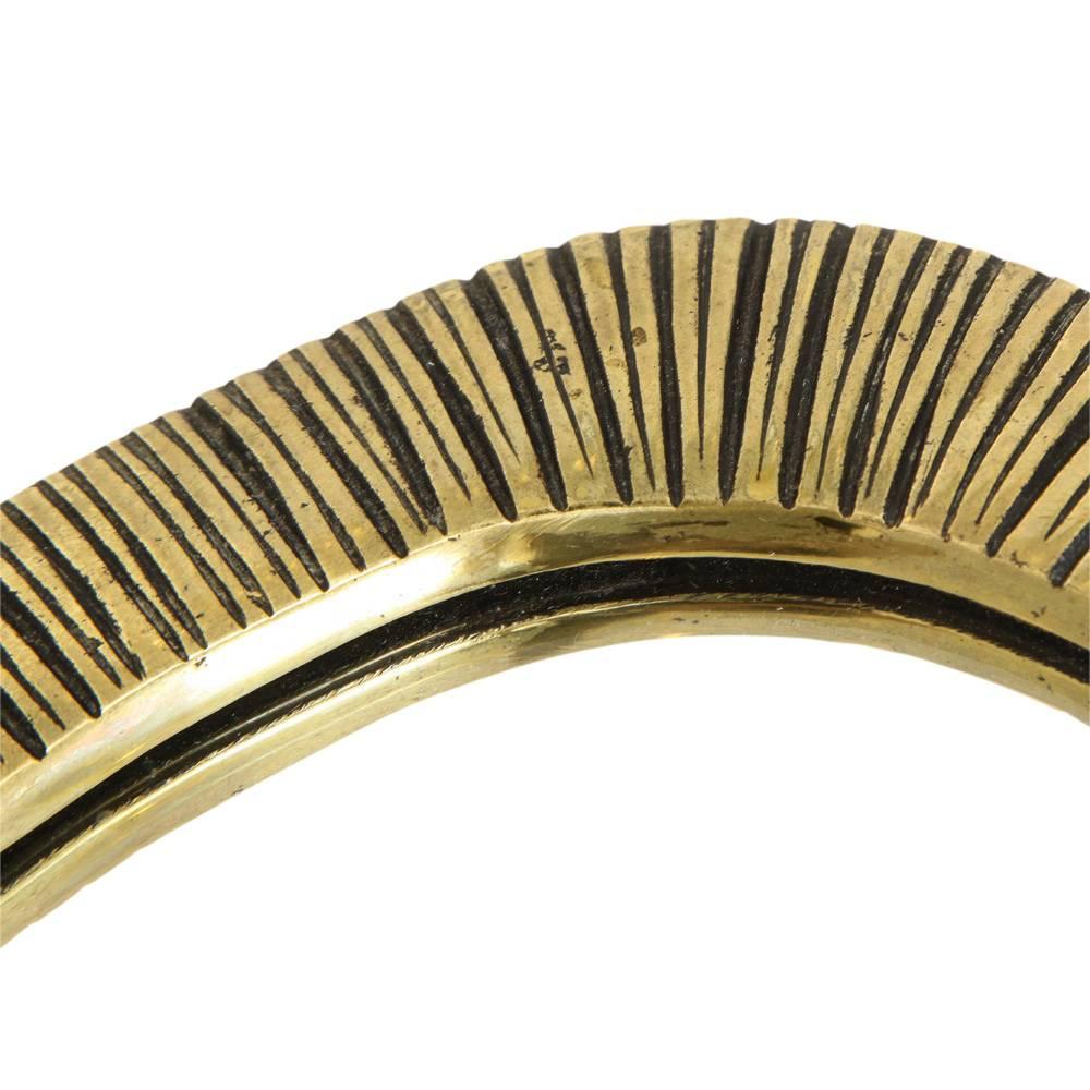 Specchio in bronzo, a coste In condizioni buone in vendita a New York, NY