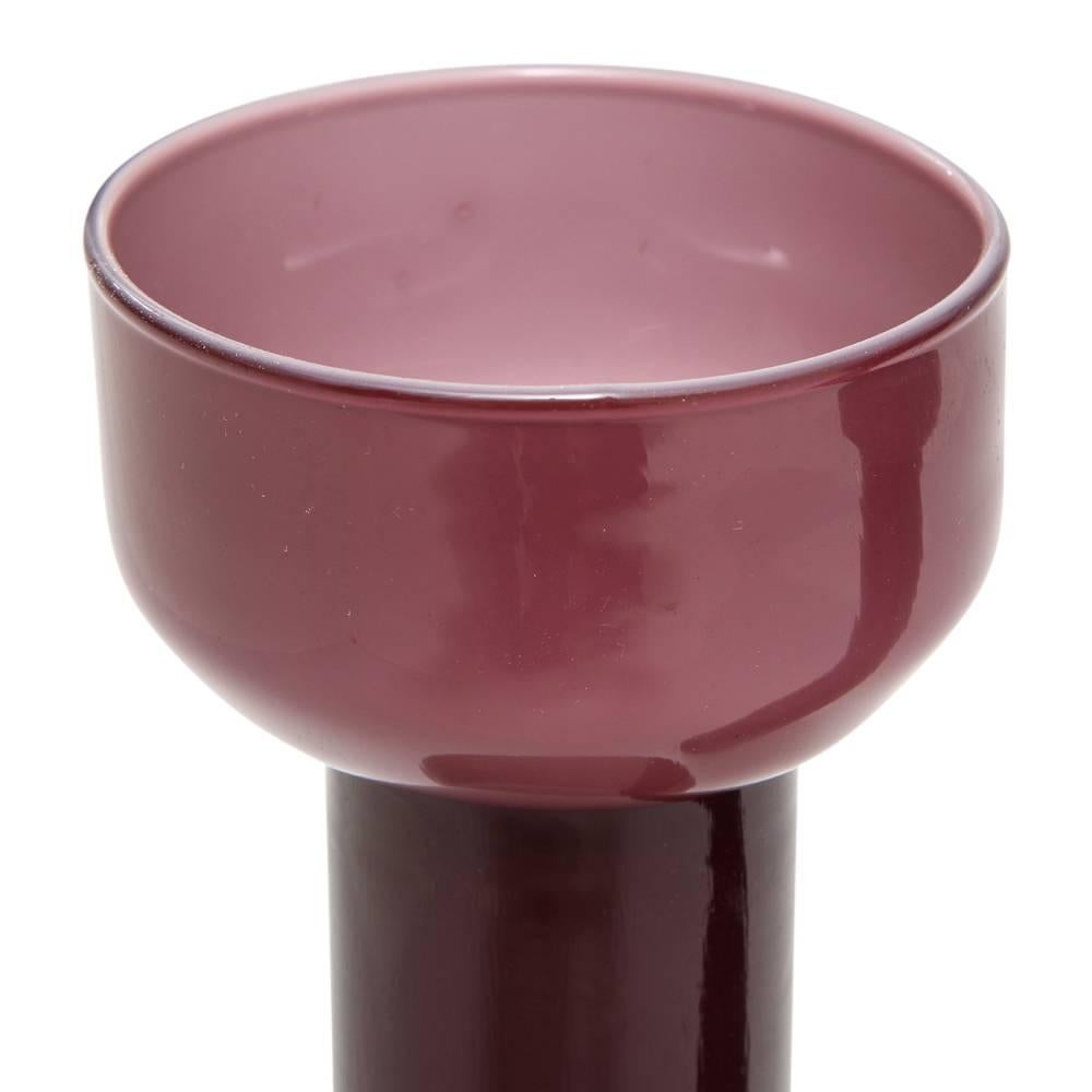Mid-20th Century AV Mazzega Vases, Case Glass, Purple Amethyst For Sale