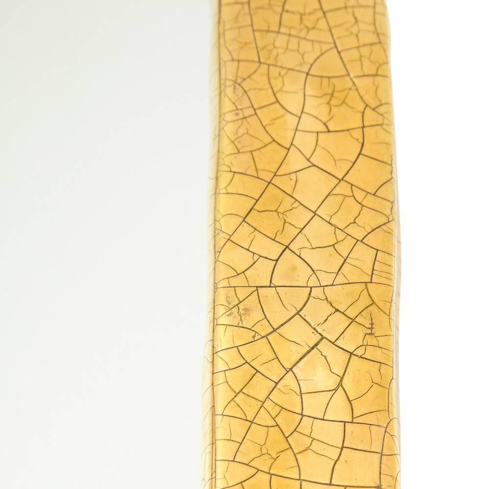 Mithé Espelt Mirror, Ceramic, Gold Crackle 1