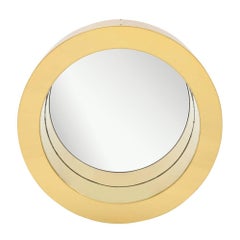 C. Jere Porthole Mirror, Brass