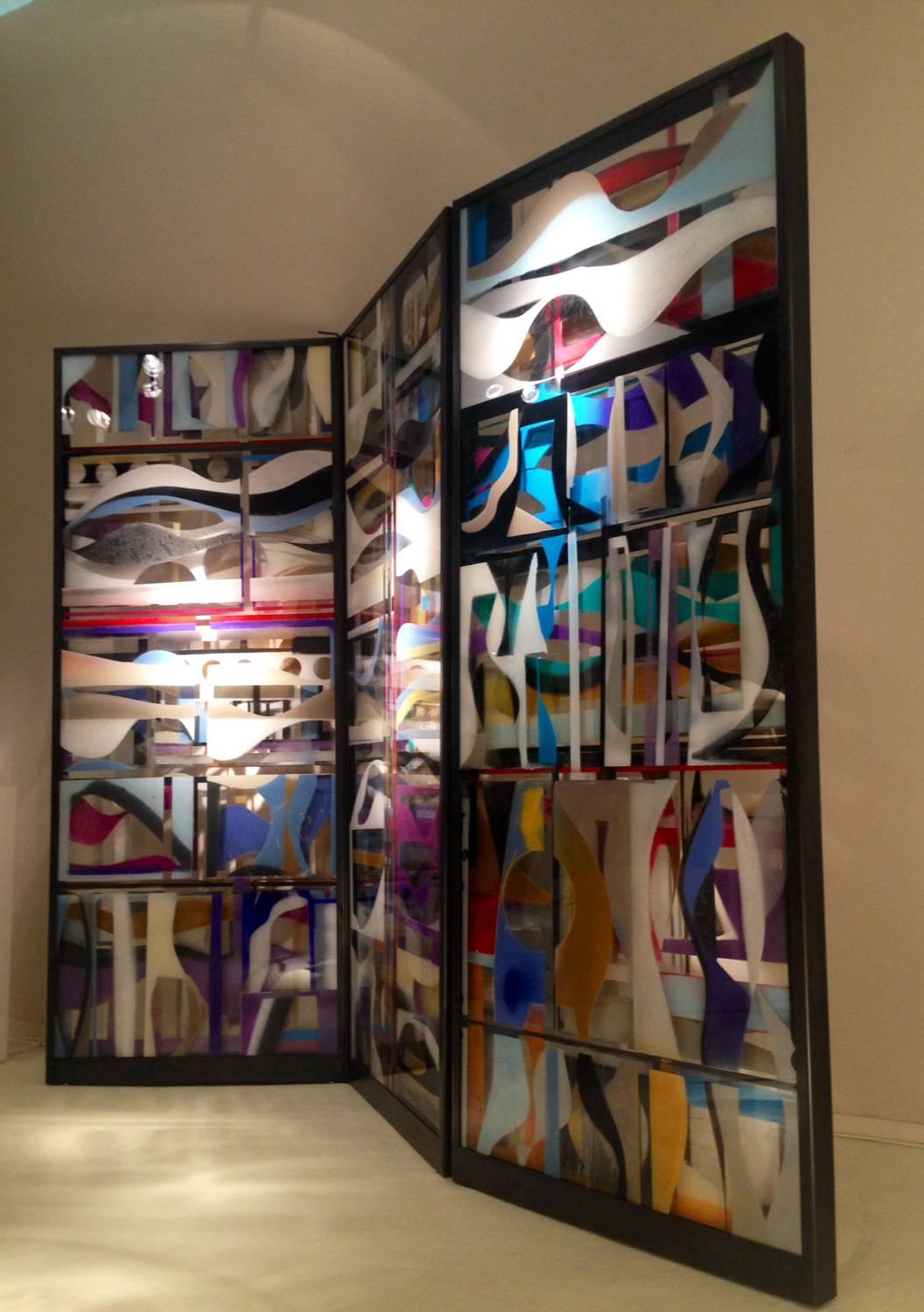 Modern Exceptional Screen by Monique Rozanes For Sale