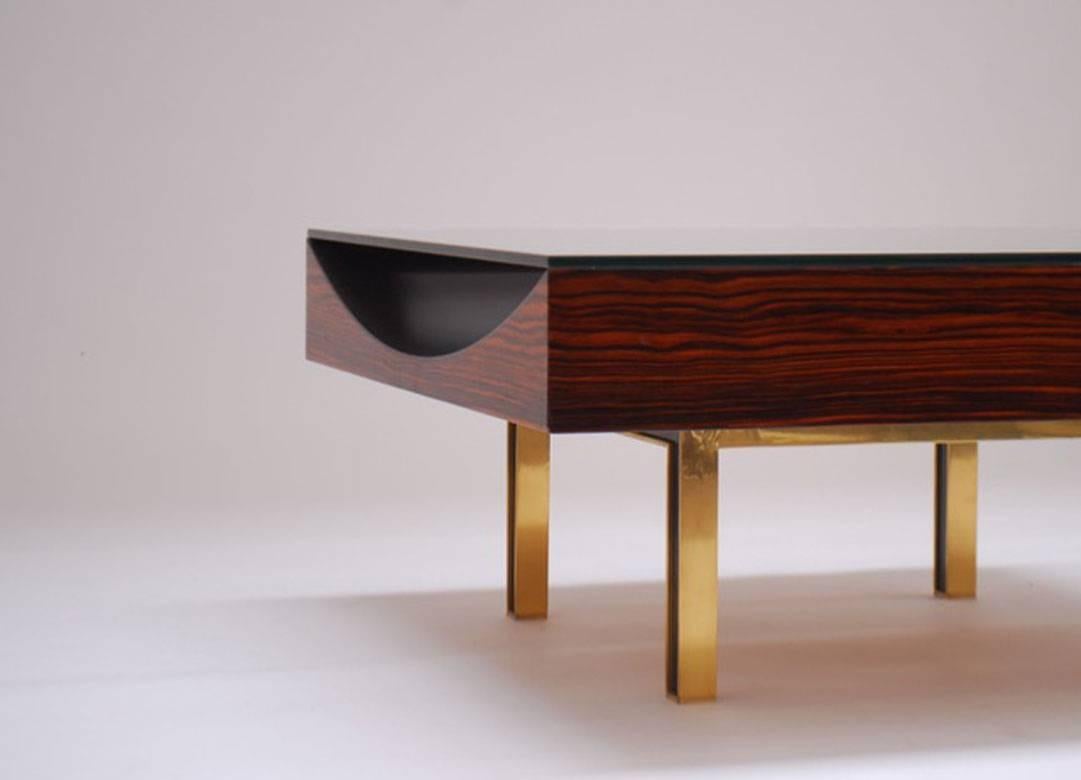 Modernist Pair of Coffee Tables by Joaquim Tenreiro, 1967 In Good Condition For Sale In Paris, FR