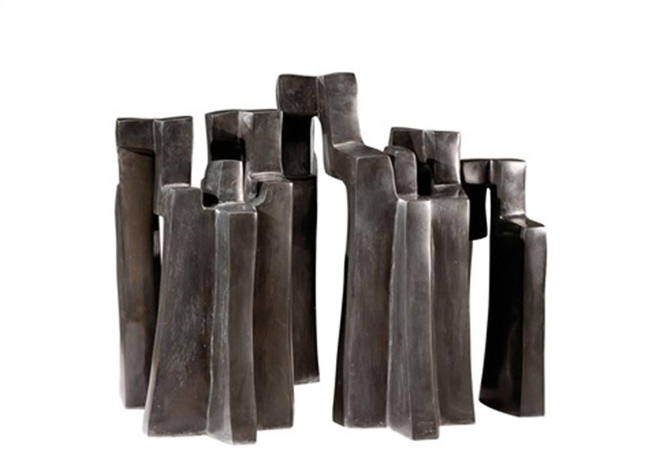 French Historical Bronze Sculpture by Parvine Curie, 1972 For Sale
