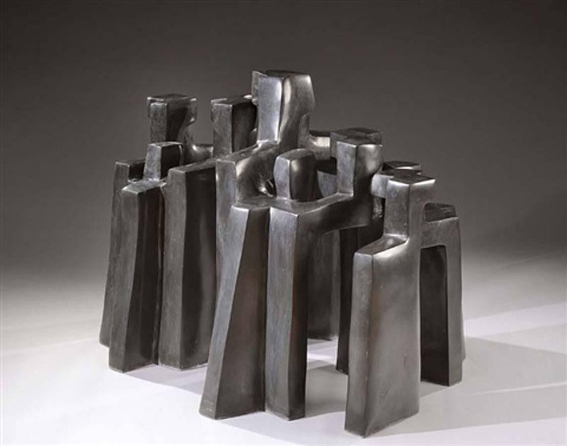 Historical bronze sculpture by Parvine Curie (born in 1936)
