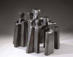 Historical Bronze Sculpture by Parvine Curie, 1972