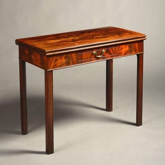 Fine Flame Mahogany Card Table