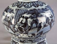 Feine Delfter Lampe aus dem späten 17.