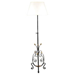 Antique An Arts And Crafts Tripod Standard Lamp