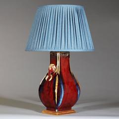 Red and Blue Flambé Vase