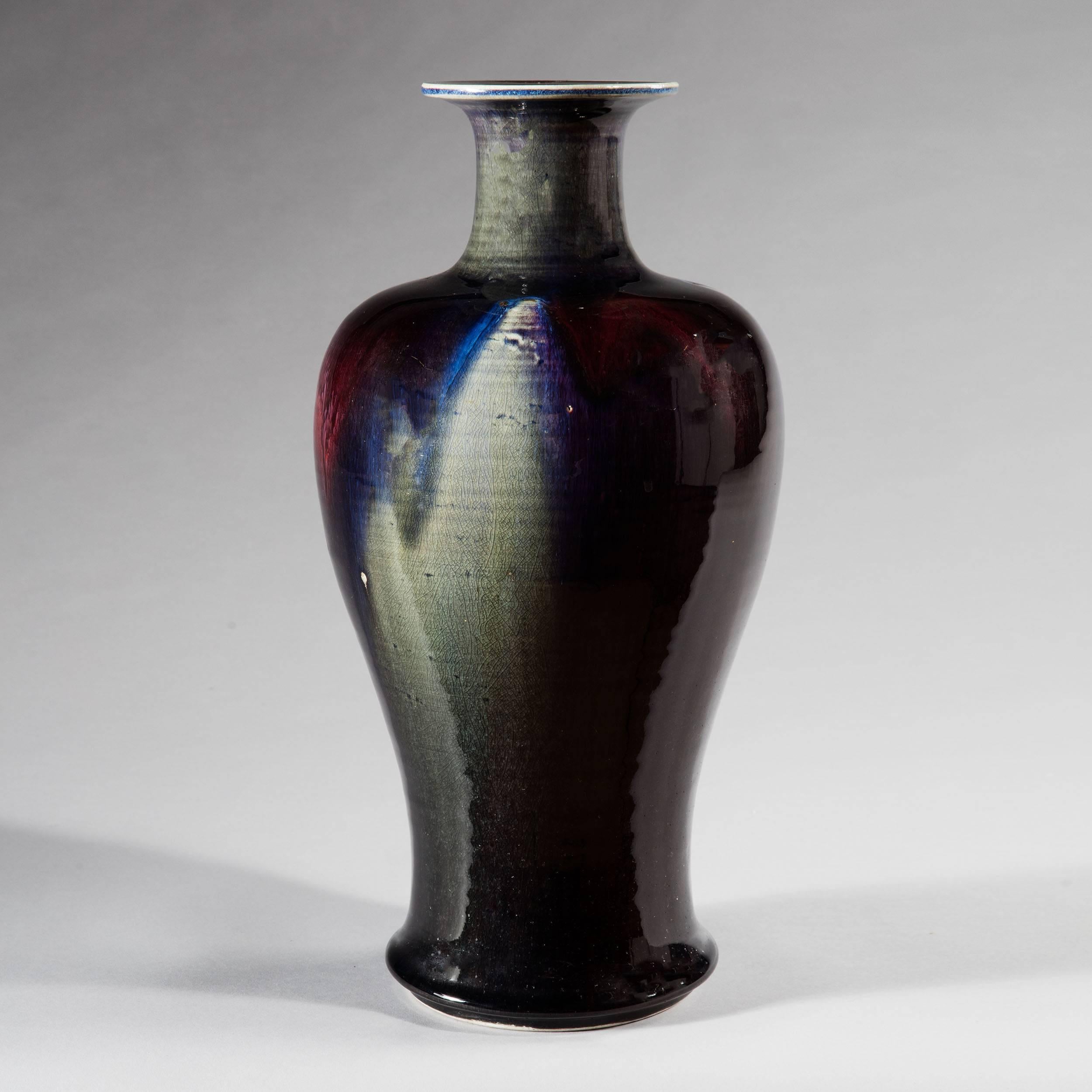 Chinese Fine Flambé Vase of Large-Scale