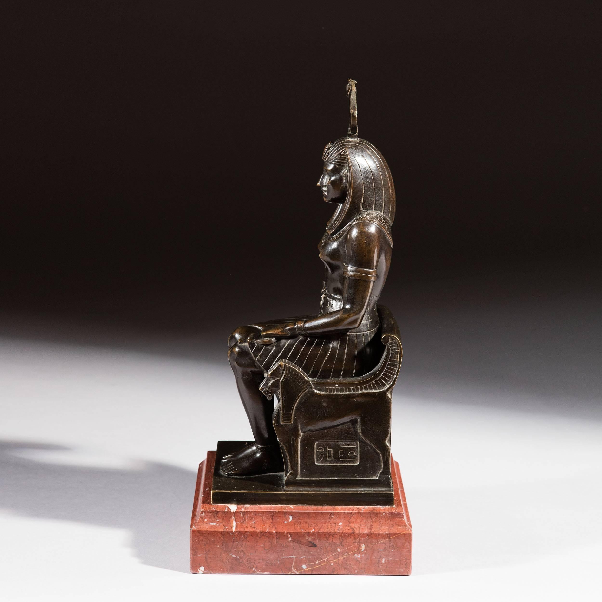 French 19th Century Bronze of the Egyptian Goddess Isis