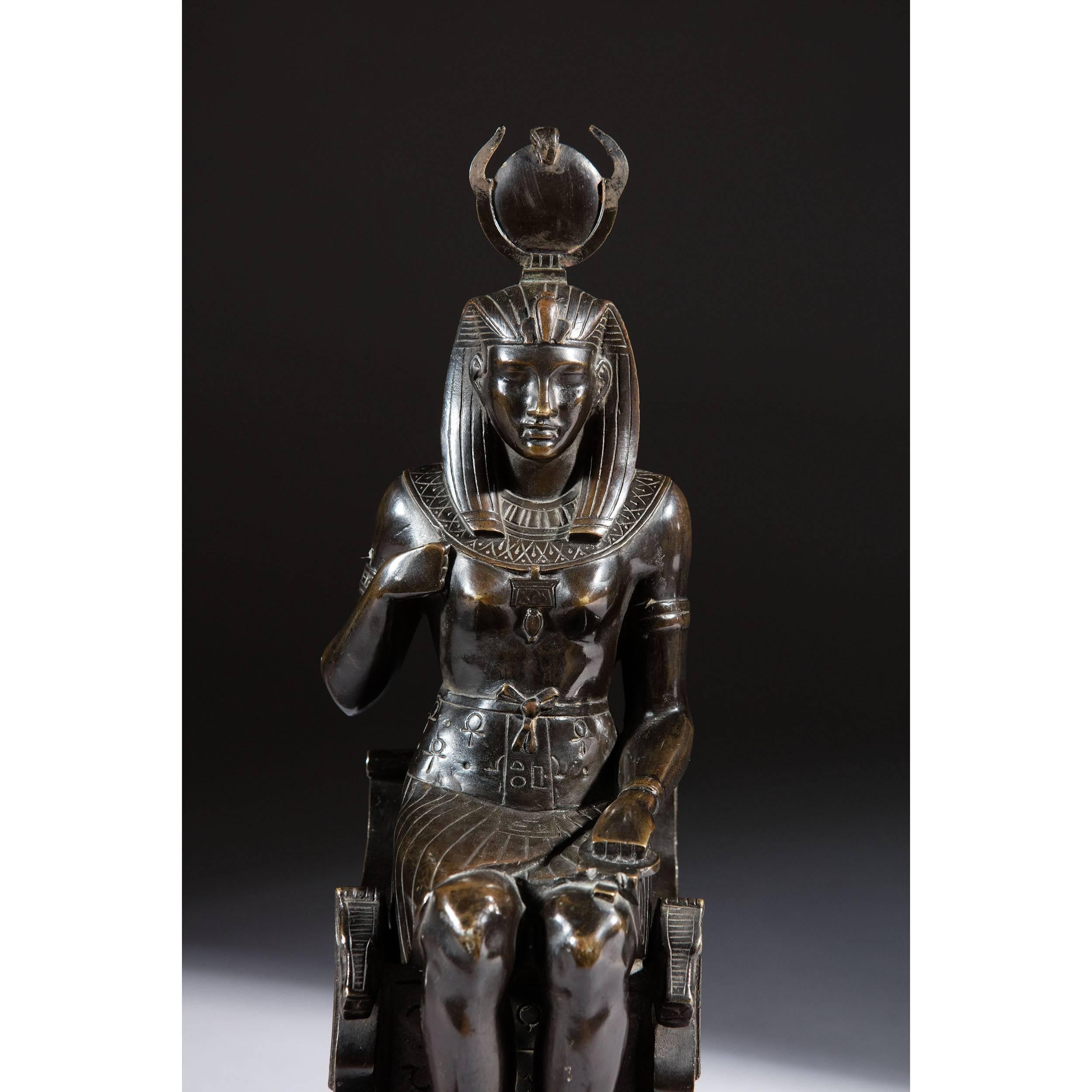 19th Century Bronze of the Egyptian Goddess Isis 1