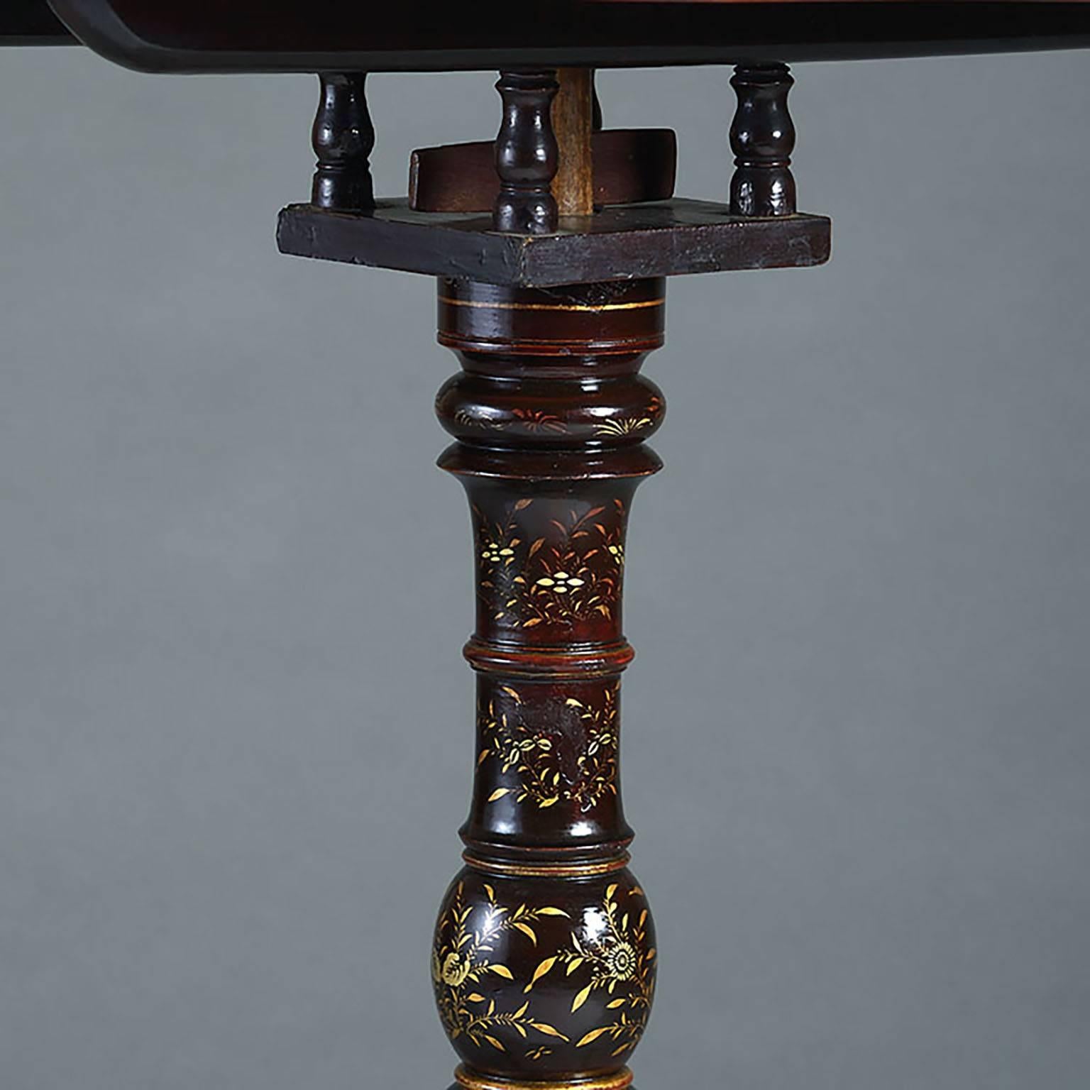 Fine 19th Century Canton Lacquer Occasional Table In Good Condition In London, GB