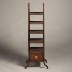 Rare Pair of Early 19th Century Mahogany Whatnots