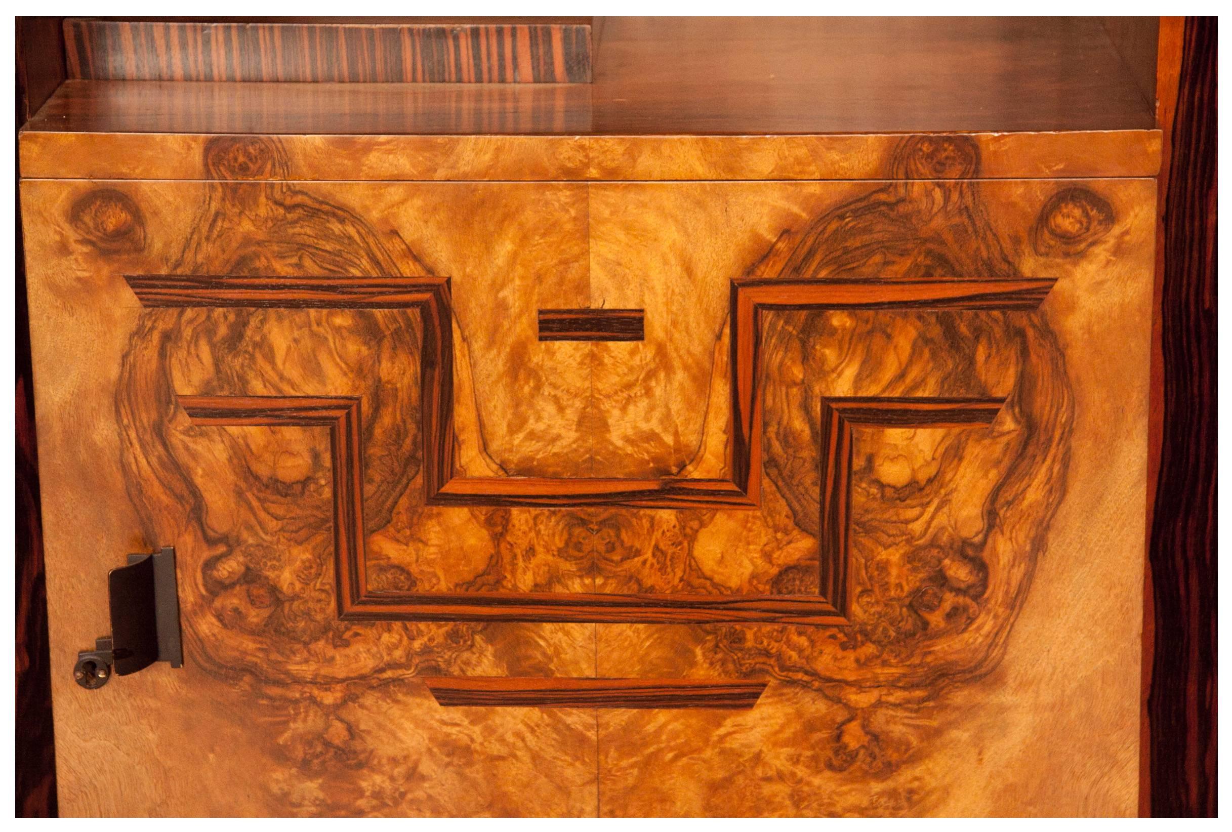 Art Deco Sideboard Credenza Spanish Olive wood and Macassar by 0svaldo Borsani  2