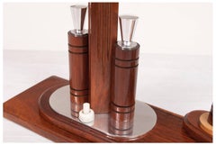 Art Deco Table Lamp with Swivel Photo Frame