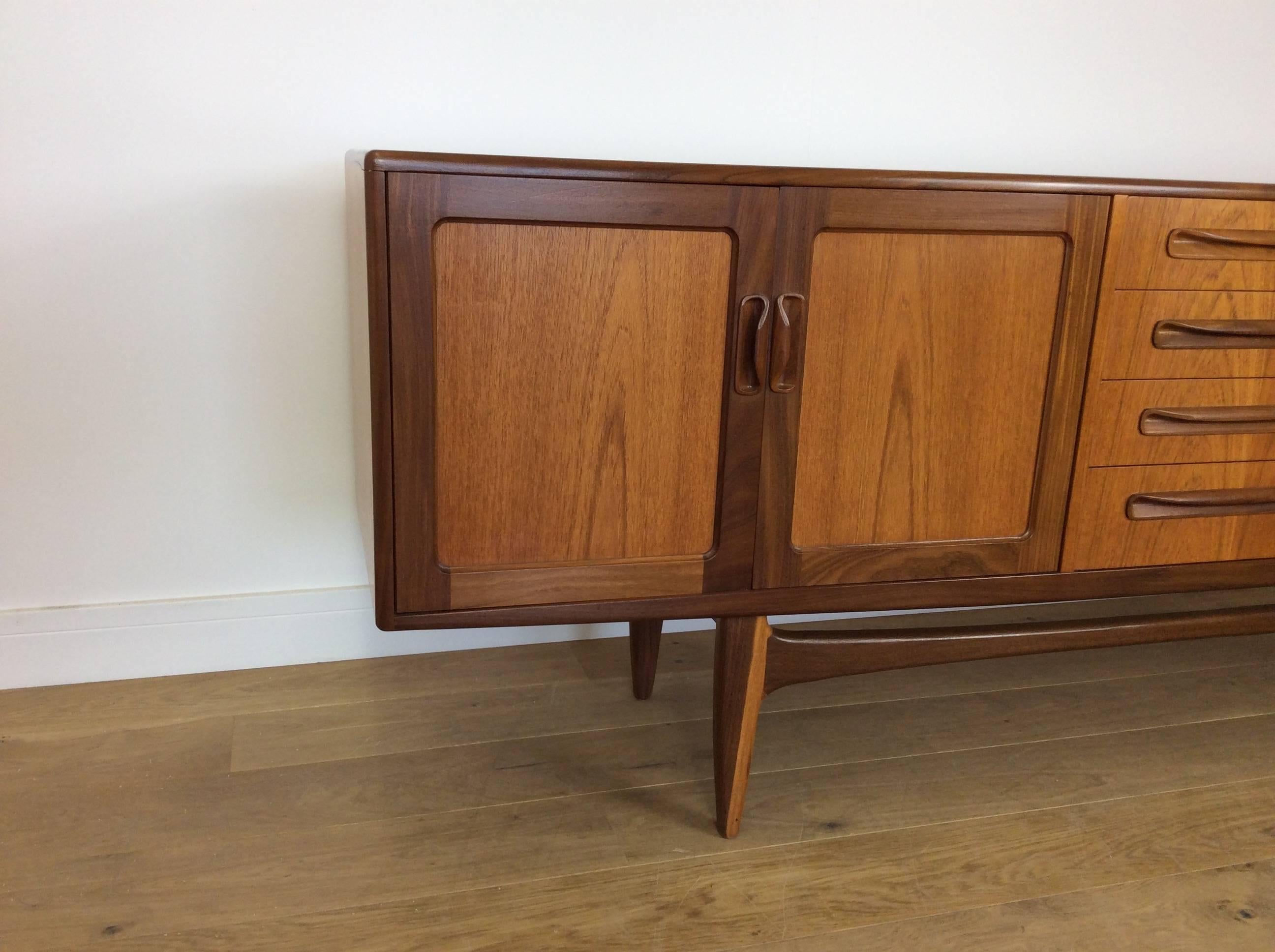 20th Century Midcentury Sideboard Credenza by V B Wilkins