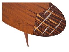 Mid-Century Modern Design Inlaid Occasional Table