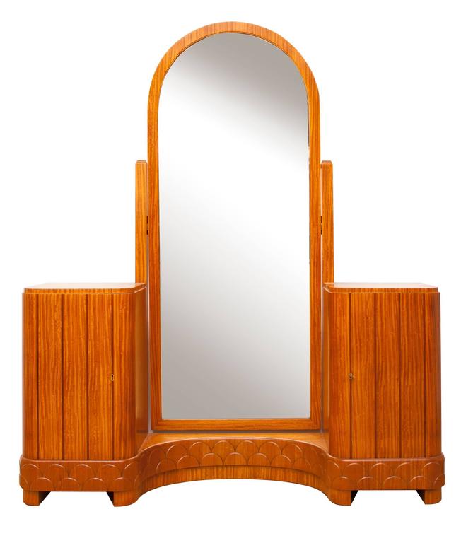 Art Deco Bedroom Suite in Satinwood at 1stDibs