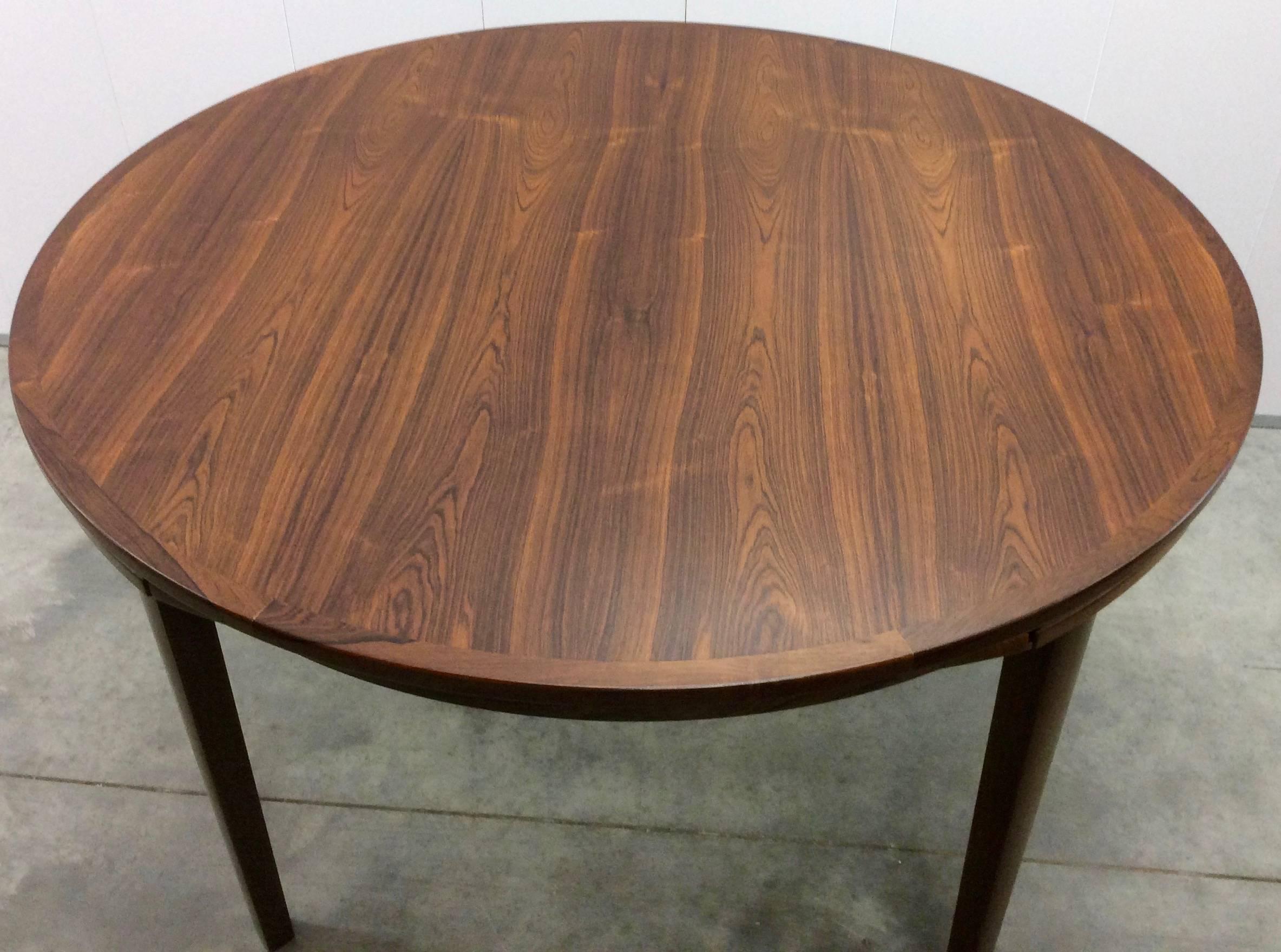 20th Century Dyrlund Rosewood Lotus Flip Flap Dining Table