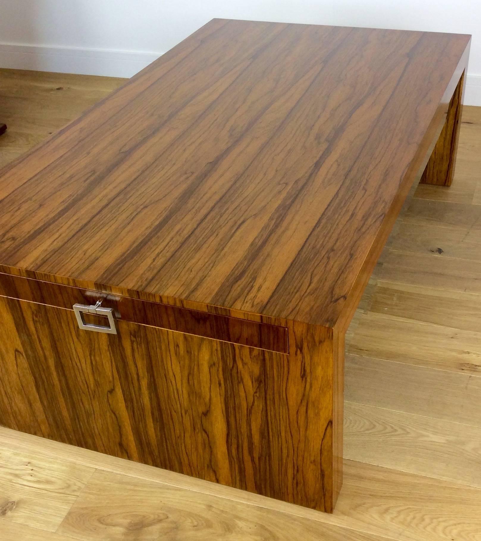 Mid-Century Modern Mid-Century Large Low Rosewood Extendable Table