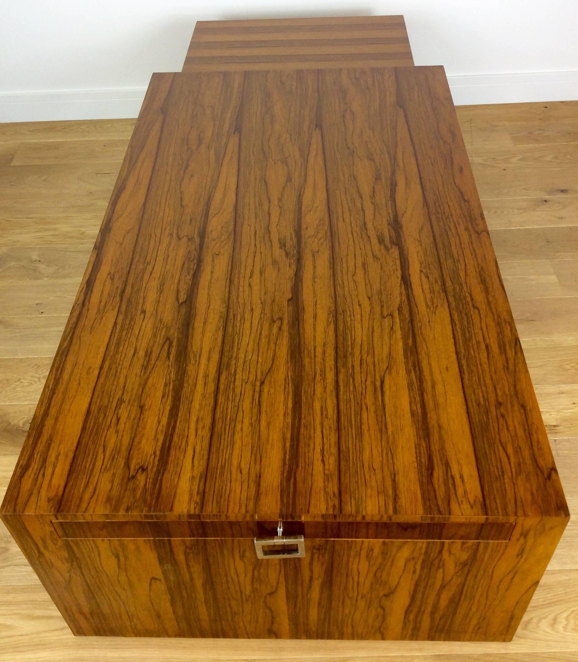 Mid-Century Large Low Rosewood Extendable Table 1