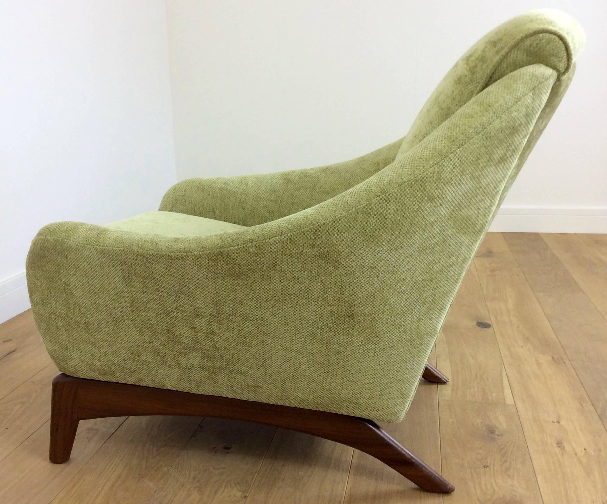 Fabric Mid-Century Armchair