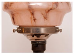 Art Deco Table Lamp with Original Glass Shade
