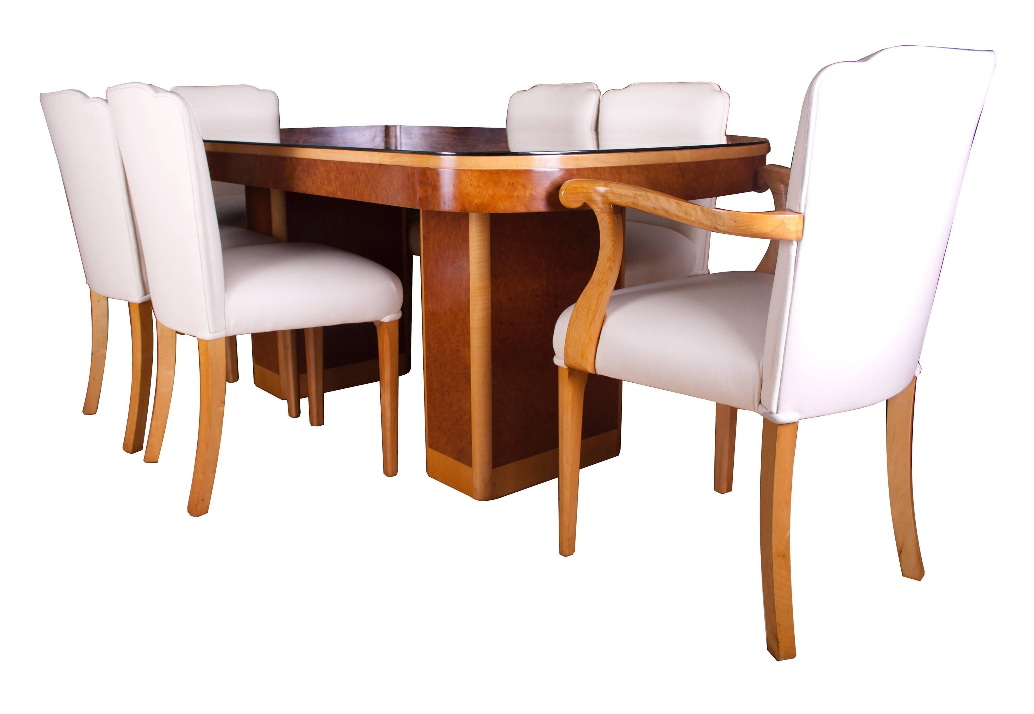 Epstein Art Deco Dining Table and Six Chairs im Zustand „Gut“ in London, GB