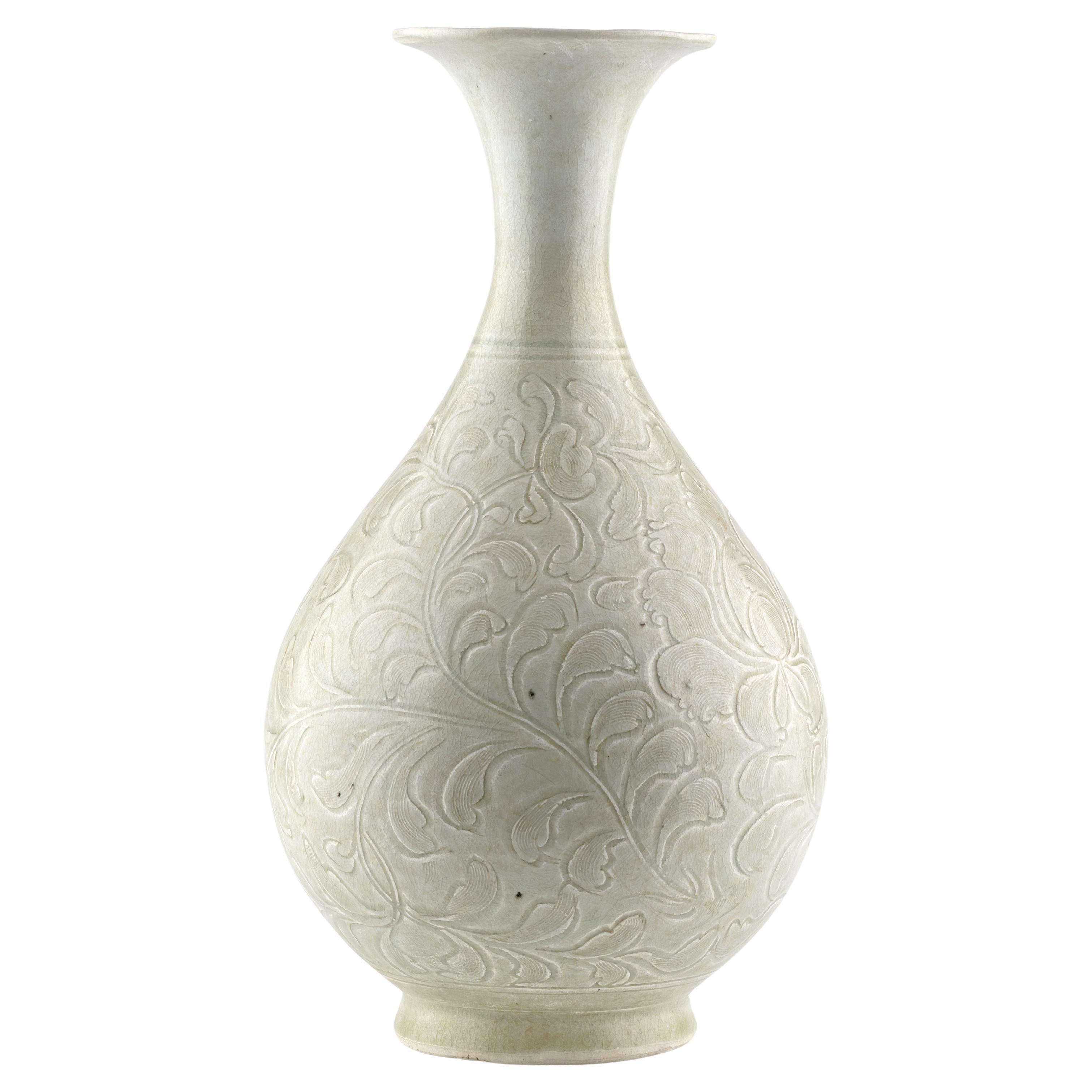 Qingbai Yuhuchunping Vase Porcelain, Song Dynasty