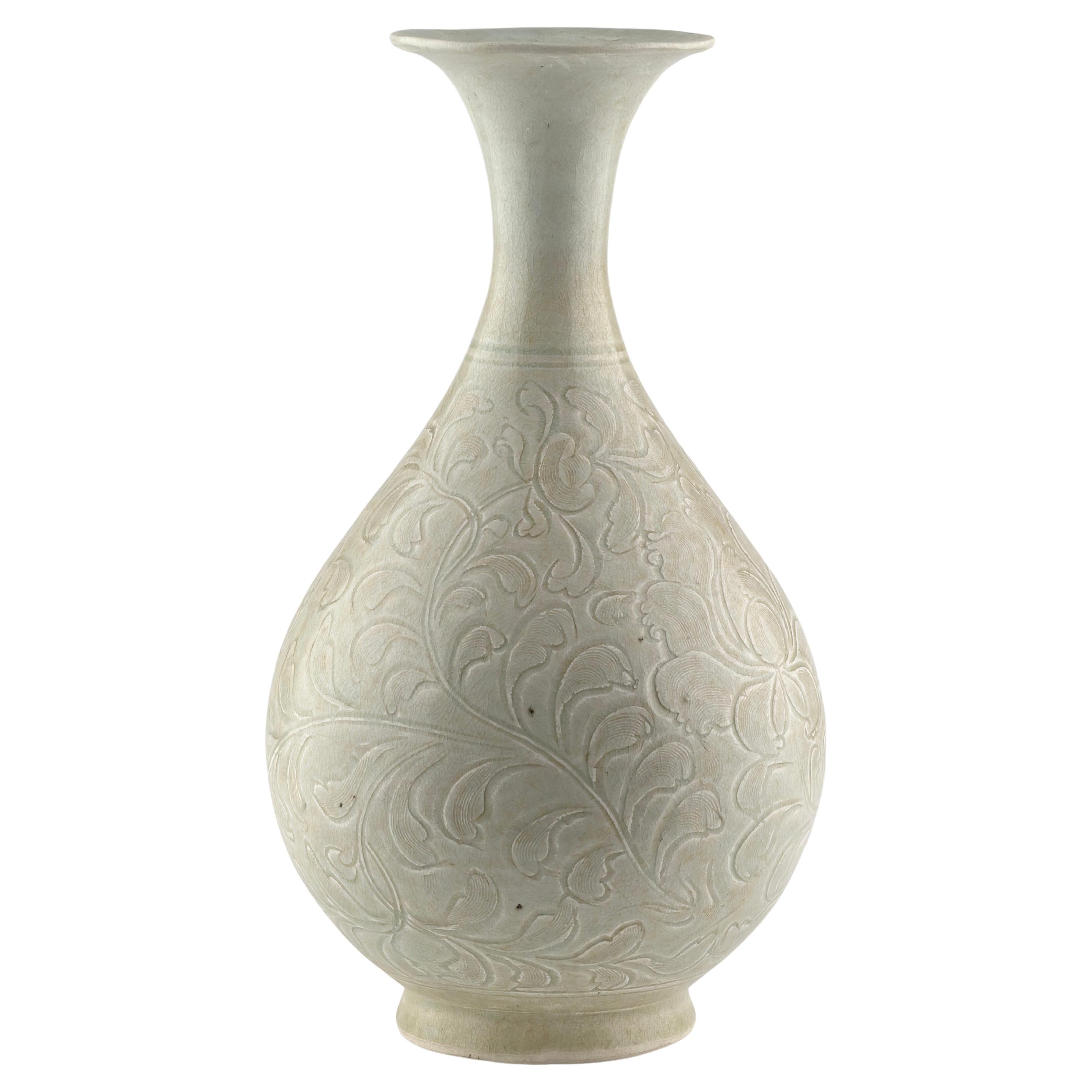 Qingbai Yuhuchunping Vase Porzellan, Song Dynasty im Angebot