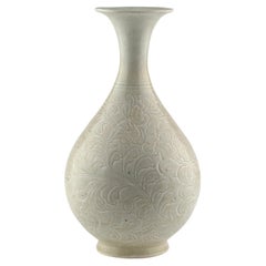 Jarrón Qingbai Yuhuchunping Porcelana, dinastía Song