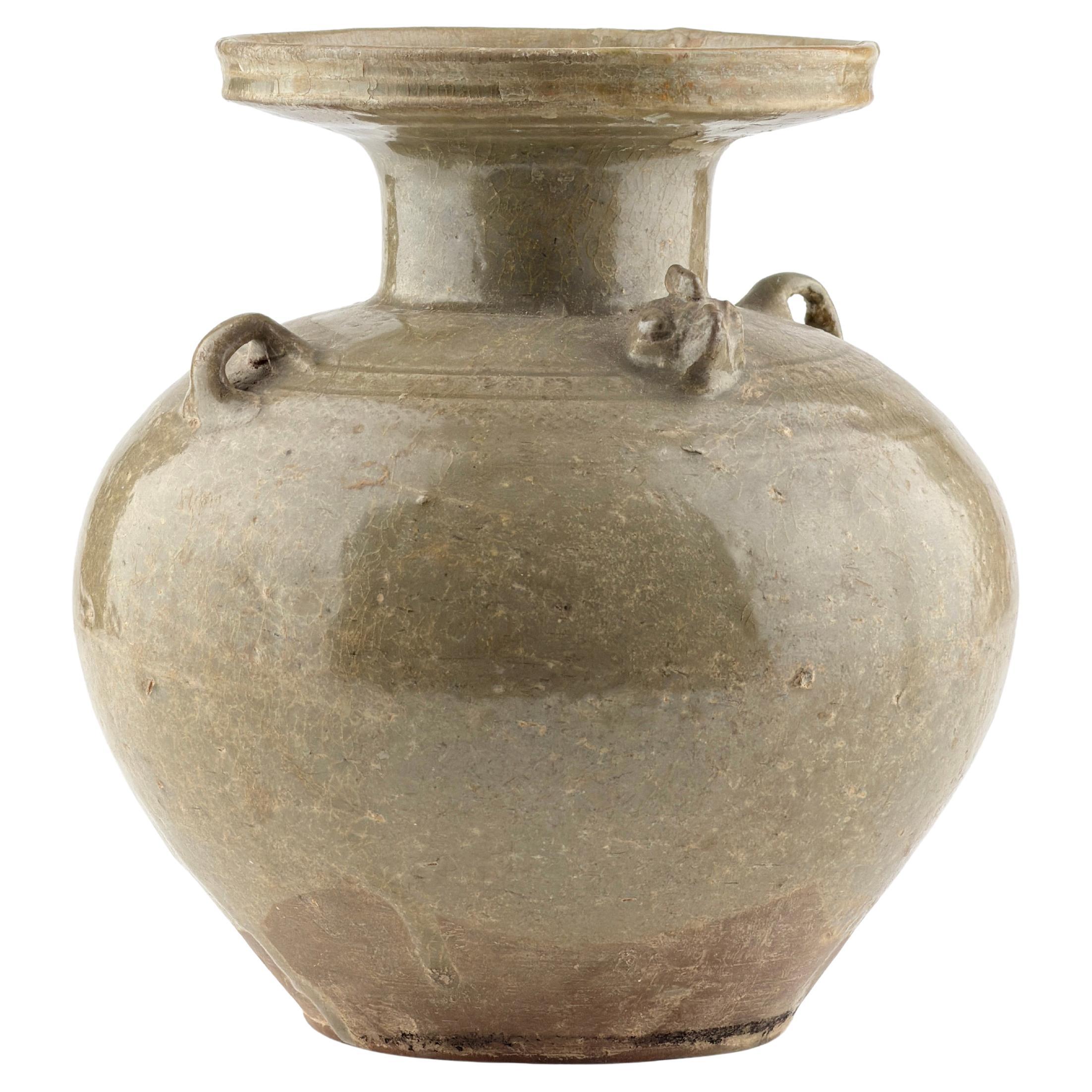 Rare Yue Celadon Chicken-Head Ewer, Jin-Southern Dynasty