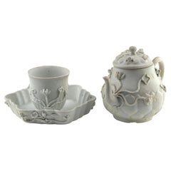 White with Overglaze Enamel Tea Set Circa 1725, Qing Dynasty, Yongzheng Reign