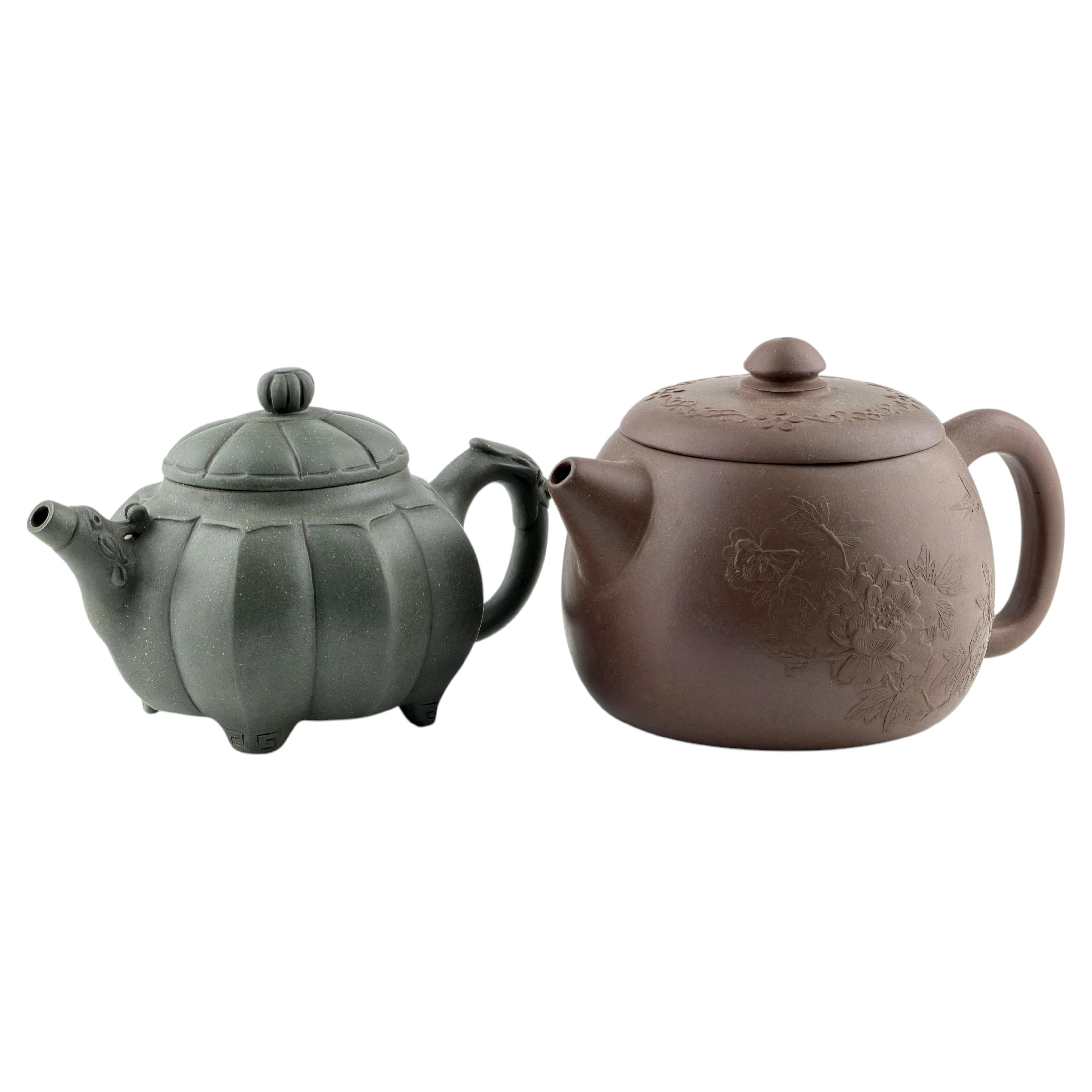 Two Yixing Zisha Teapots and Covers
