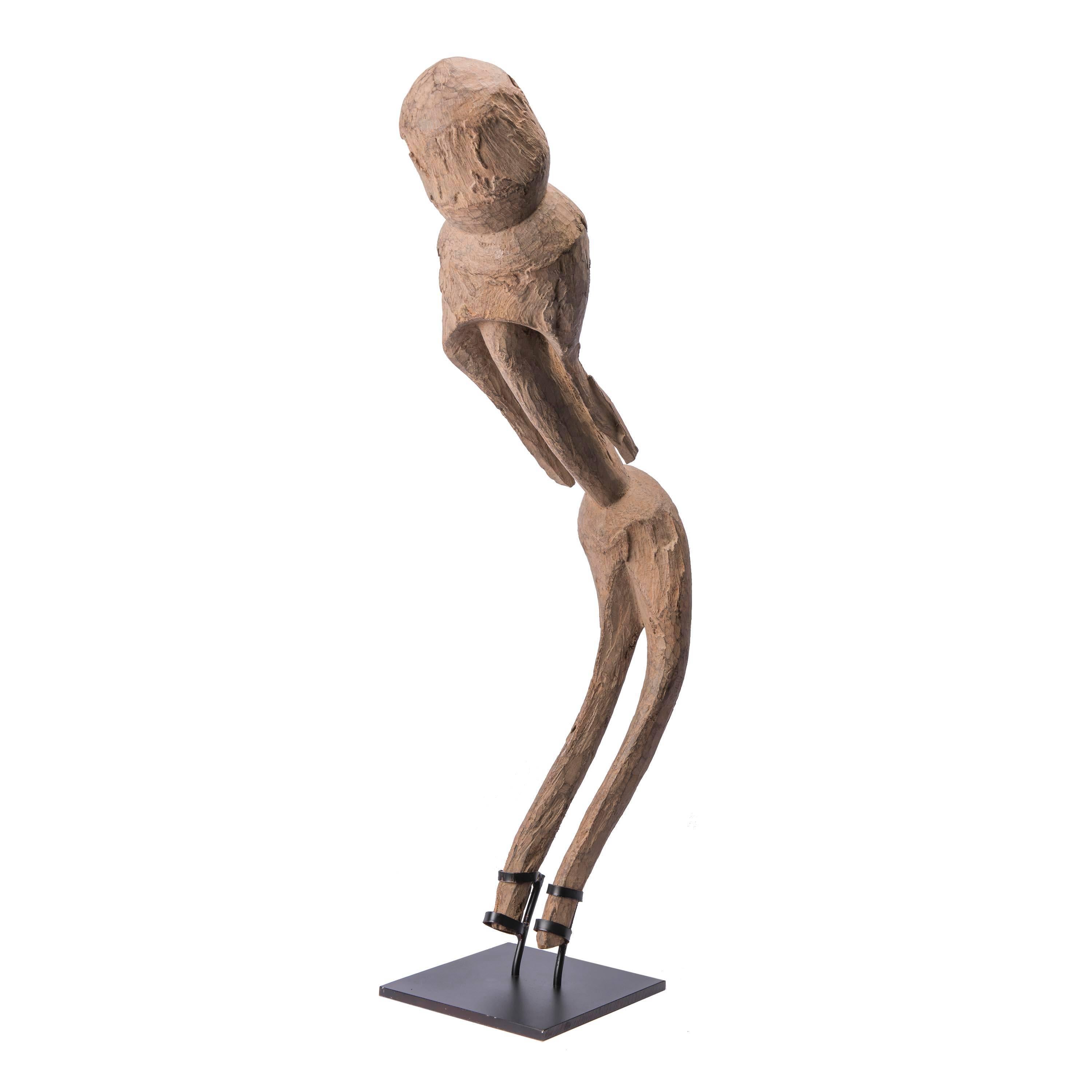 Unique Sculptured Moba Figure - Togo - Early 20th Century - coll.  M.Grandsard In Excellent Condition For Sale In Antwerp, BE