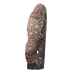 Large Asmat Shield, Early 20th Century Papua New Guinea 7