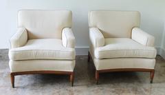 Pair of French Mid-Century Club Chairs