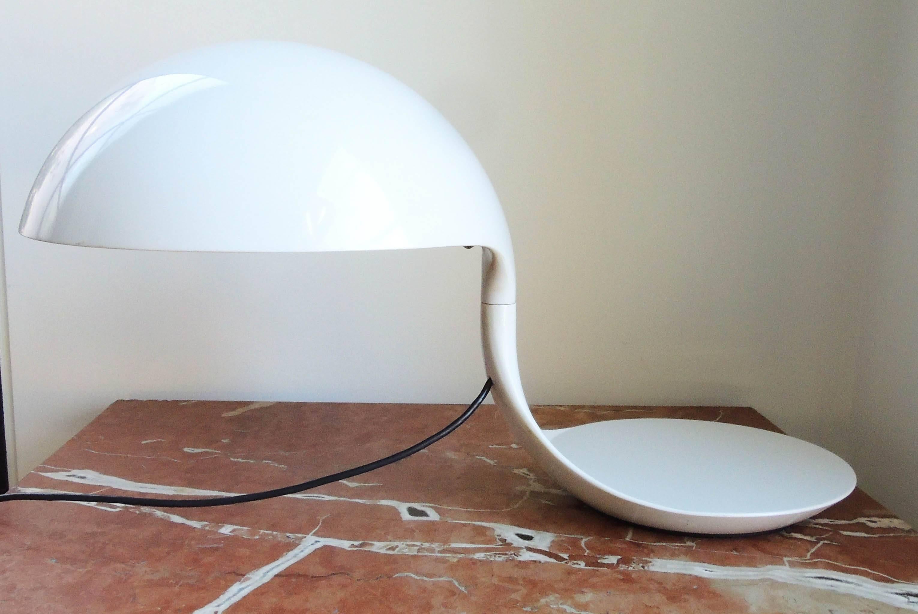 Italian Midcentury Cobra Lamp by Martinelli for Luce In Excellent Condition For Sale In Washington, DC