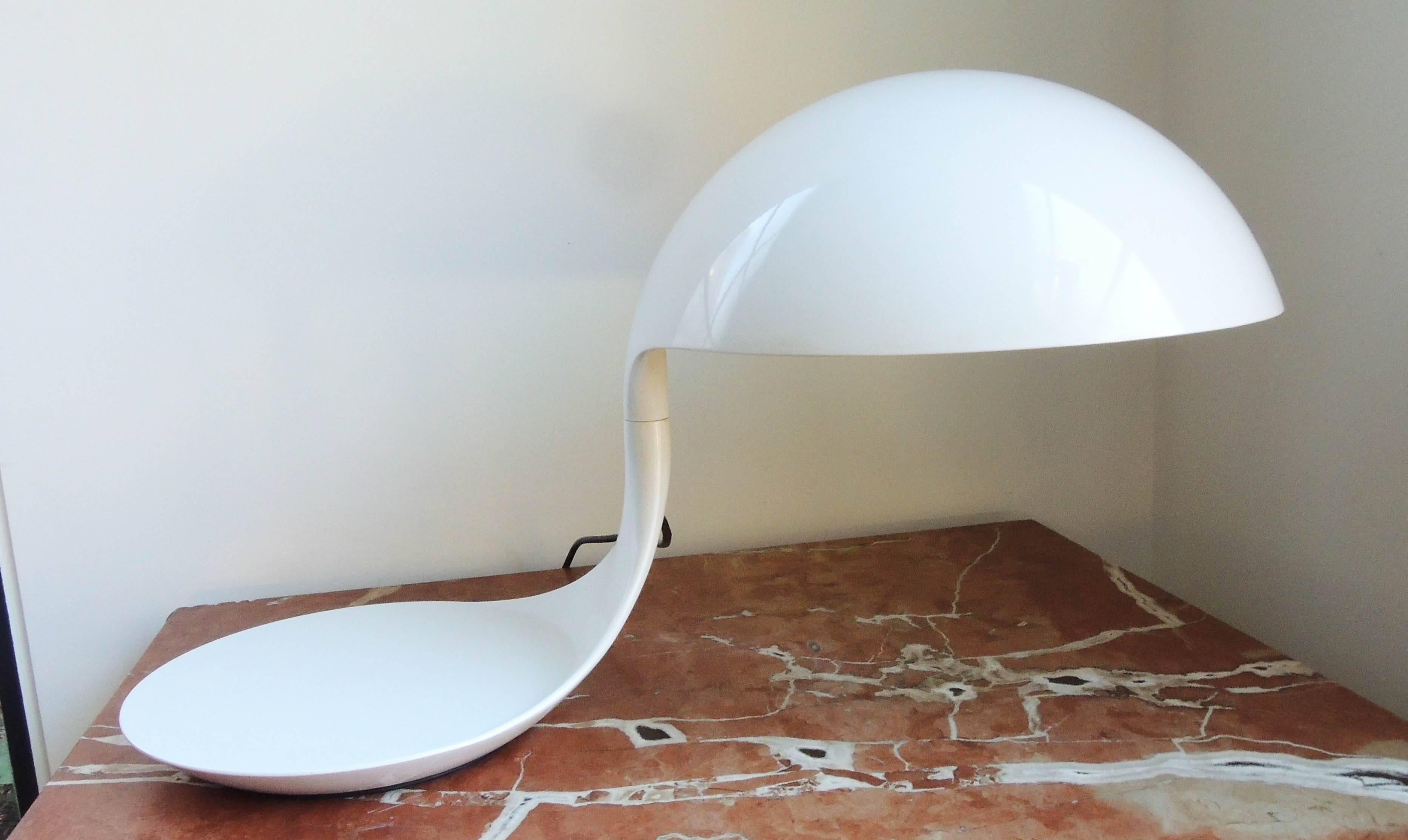 Mid-20th Century Italian Midcentury Cobra Lamp by Martinelli for Luce For Sale