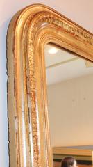 Silver Leaf Louis Philippe Mirror Incised Ribbon