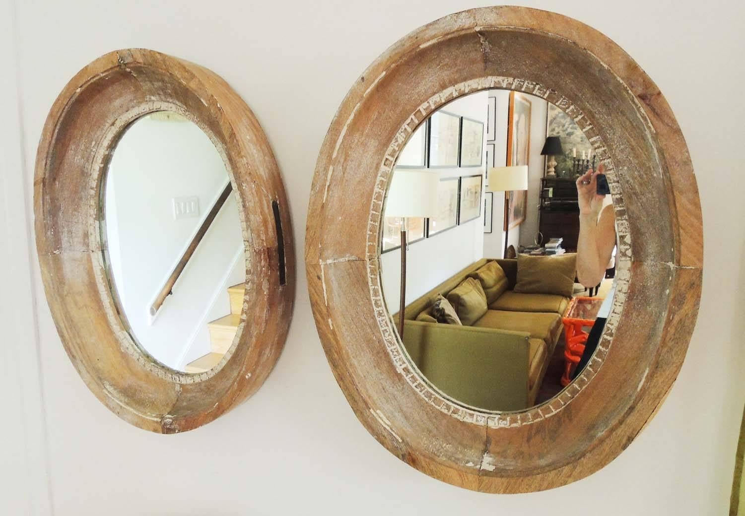 Directoire  19th Century Oeil De Boeuf Mirror For Sale