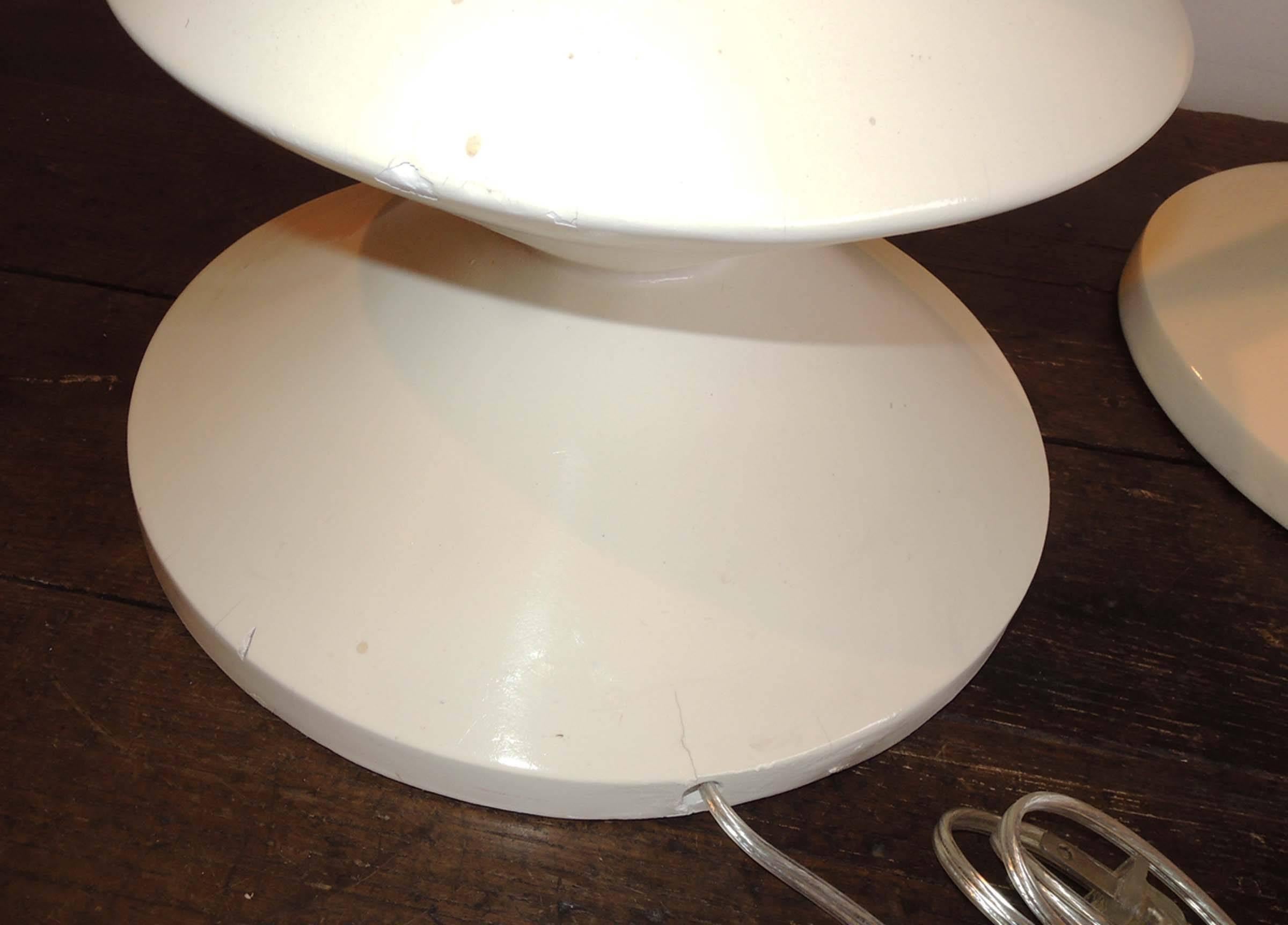 Mid-Century Modern Giacometti Plaster Table Lamps