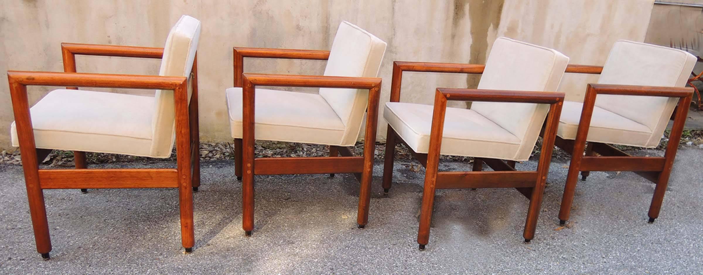 Mid-Century Modern Thonet Armchairs Set of Four, circa 1960 For Sale