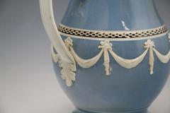 Antique Mocha Type Pottery Coffee Pot Slip Decorated Leeds Pottery England